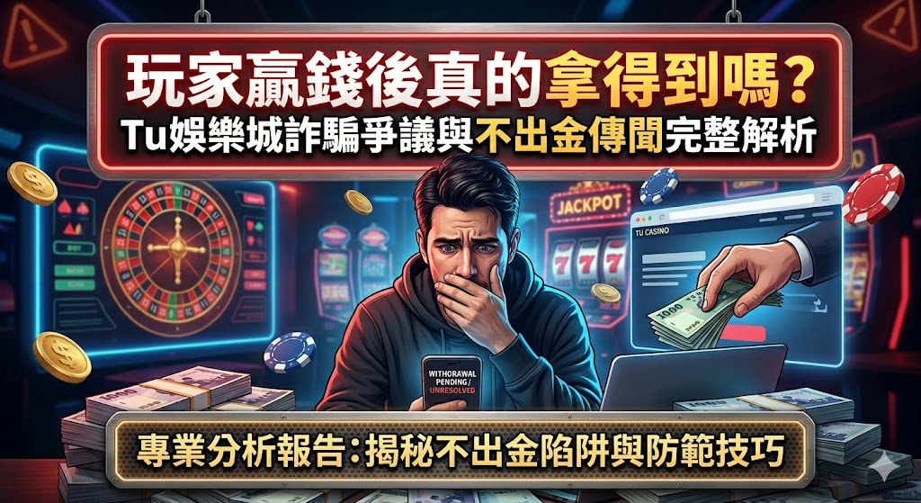 玩家贏錢後真的拿得到嗎？Tu娛樂城詐騙爭議與不出金傳聞完整解析